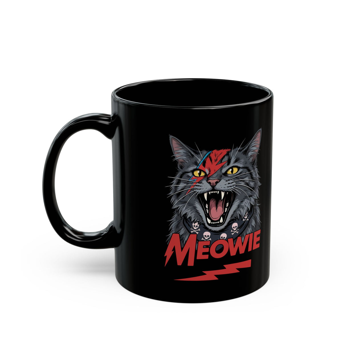 Meowie Cat Black Mug