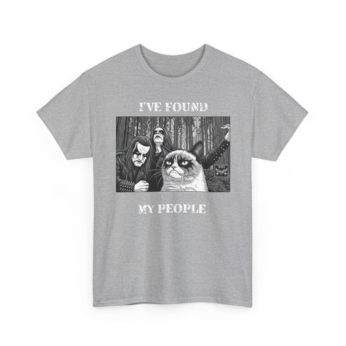 I've Found My People T-Shirt Cat Goth Humor Tee