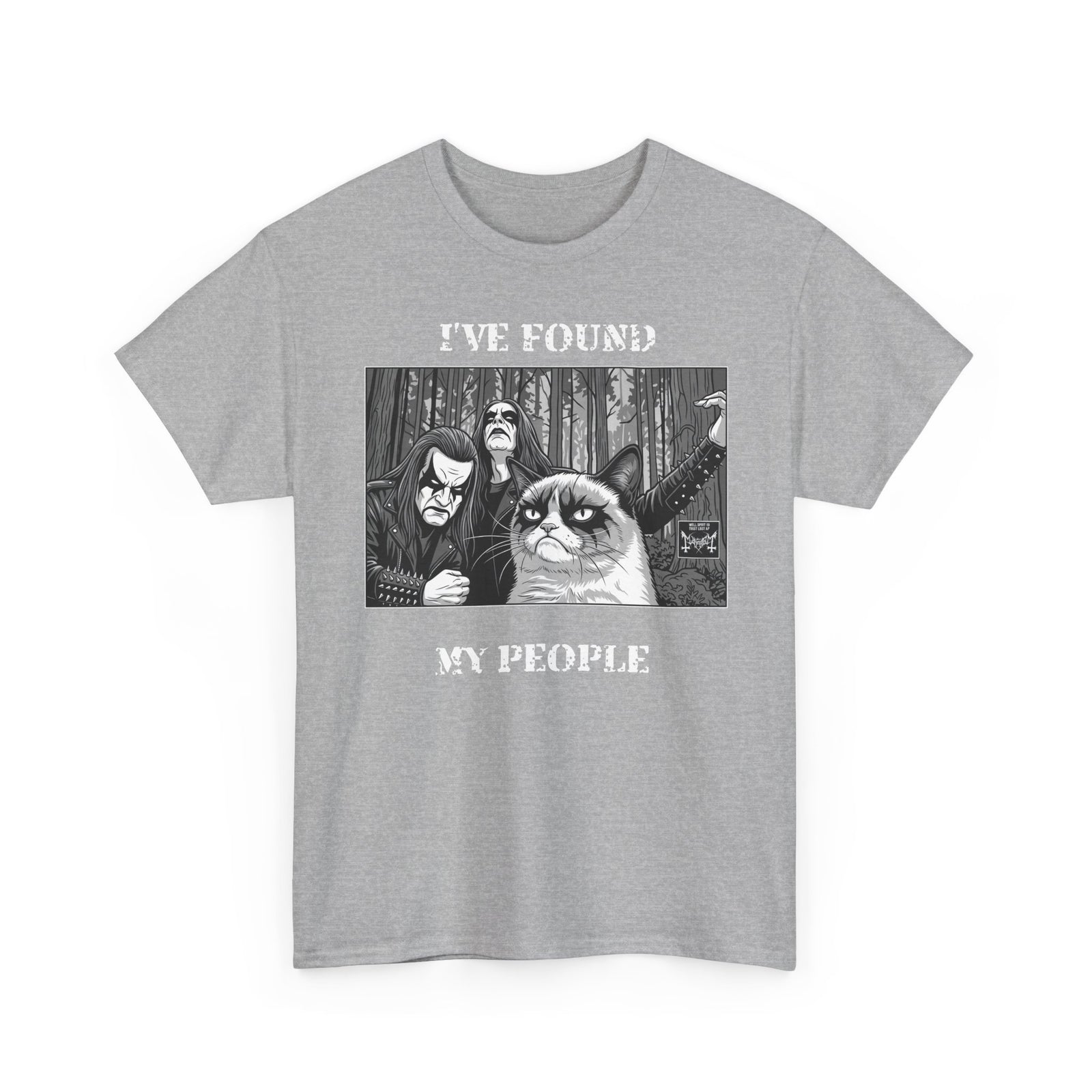 I've Found My People T-Shirt Cat Goth Humor Tee
