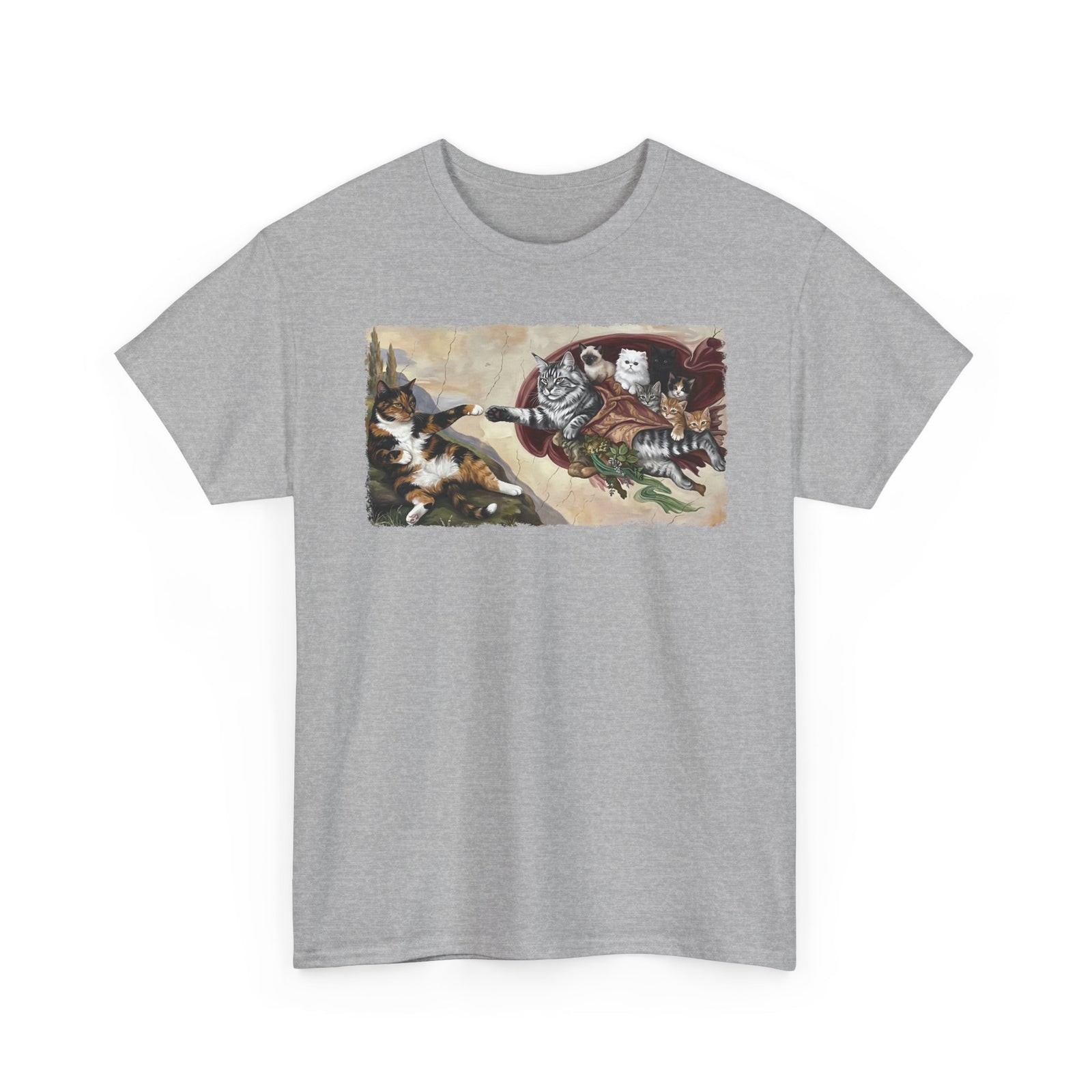 The Creation of Adam Cats T-Shirt