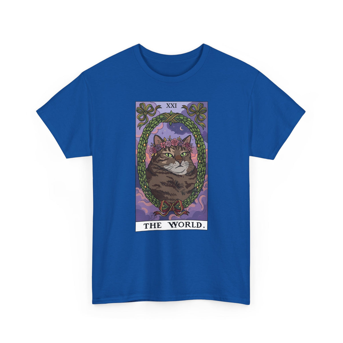Cat the World Tarot Card T-Shirt