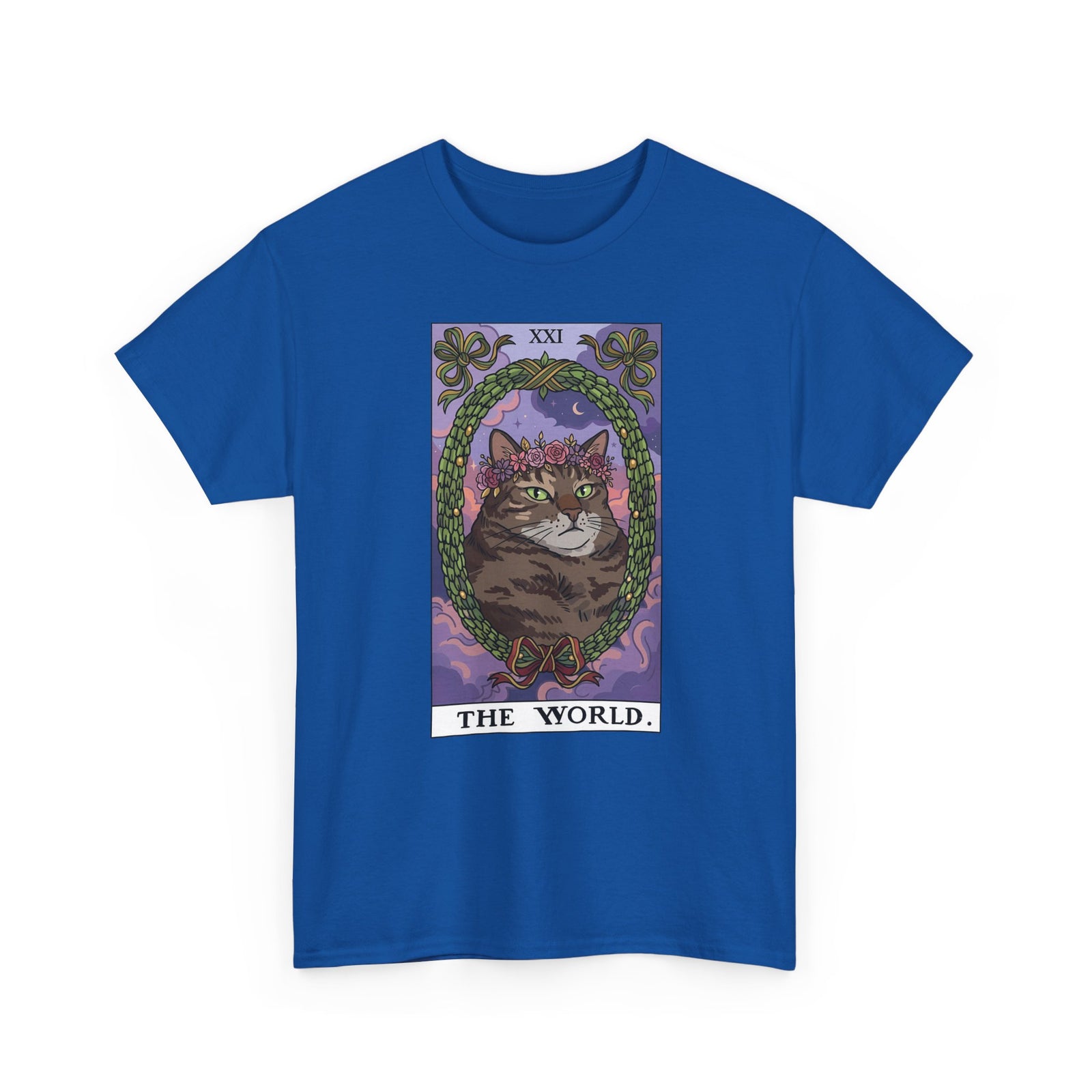 Cat the World Tarot Card T-Shirt