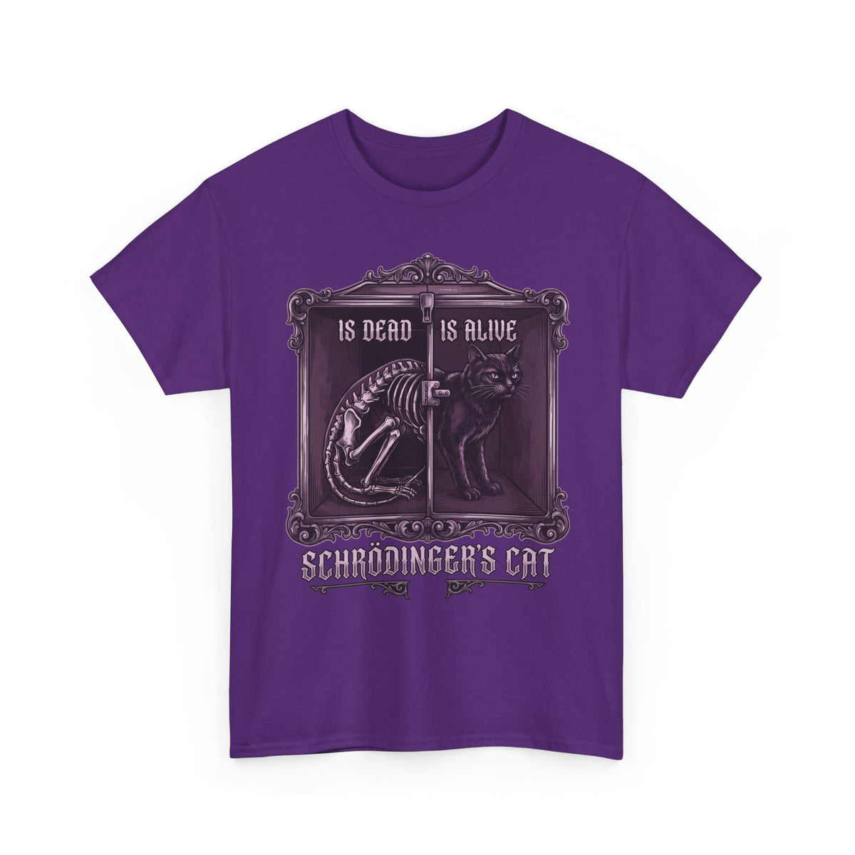 Schrödinger's Cat Is Dead Is Alive T-Shirt — Gothic Science Physics Tee