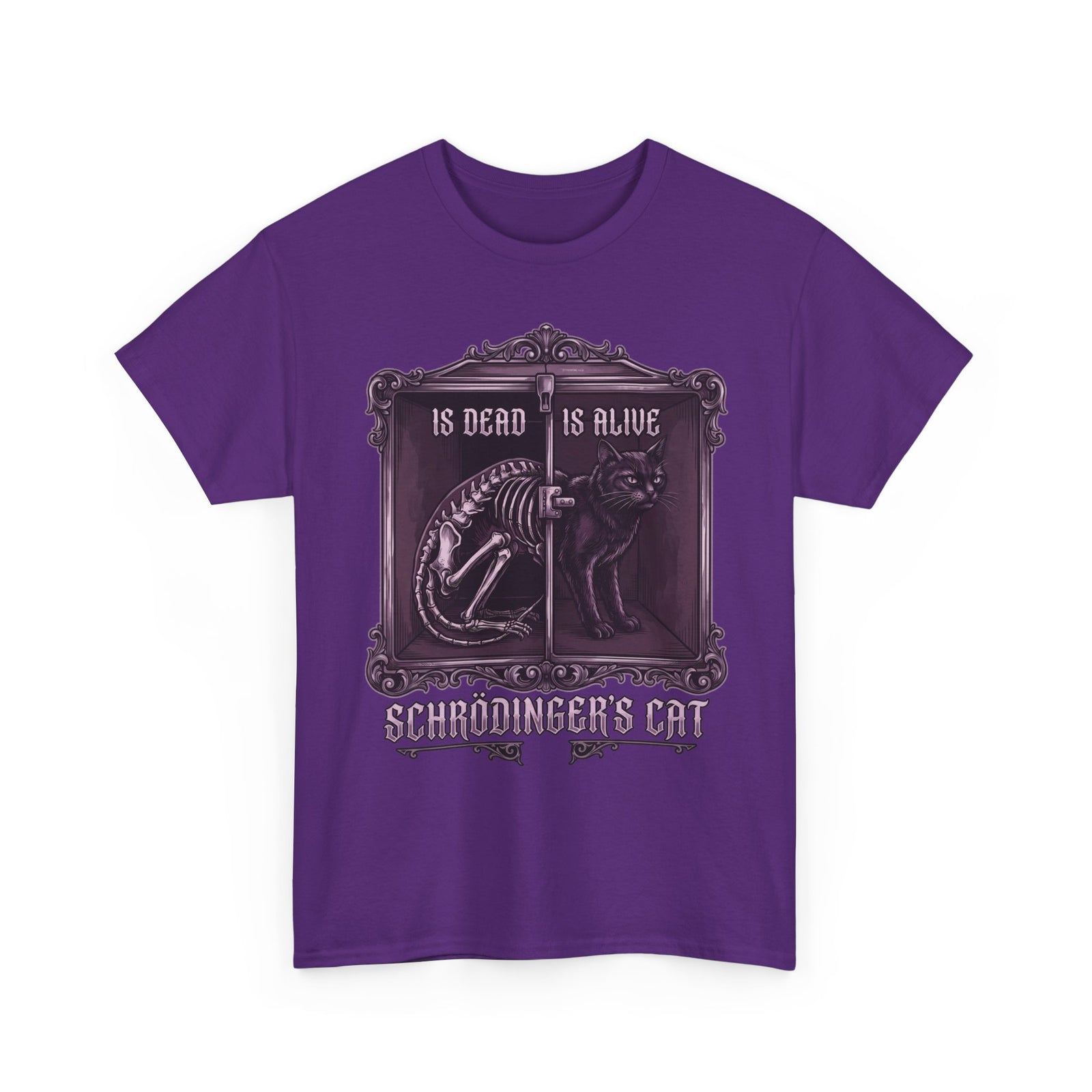 Schrödinger's Cat Is Dead Is Alive T-Shirt — Gothic Science Physics Tee