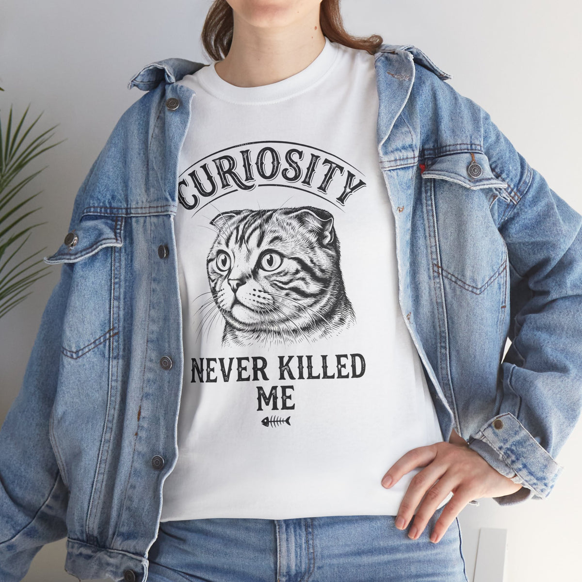 Curiosity Never Killed The Cat T-Shirt — Funny Cat Lover Tee