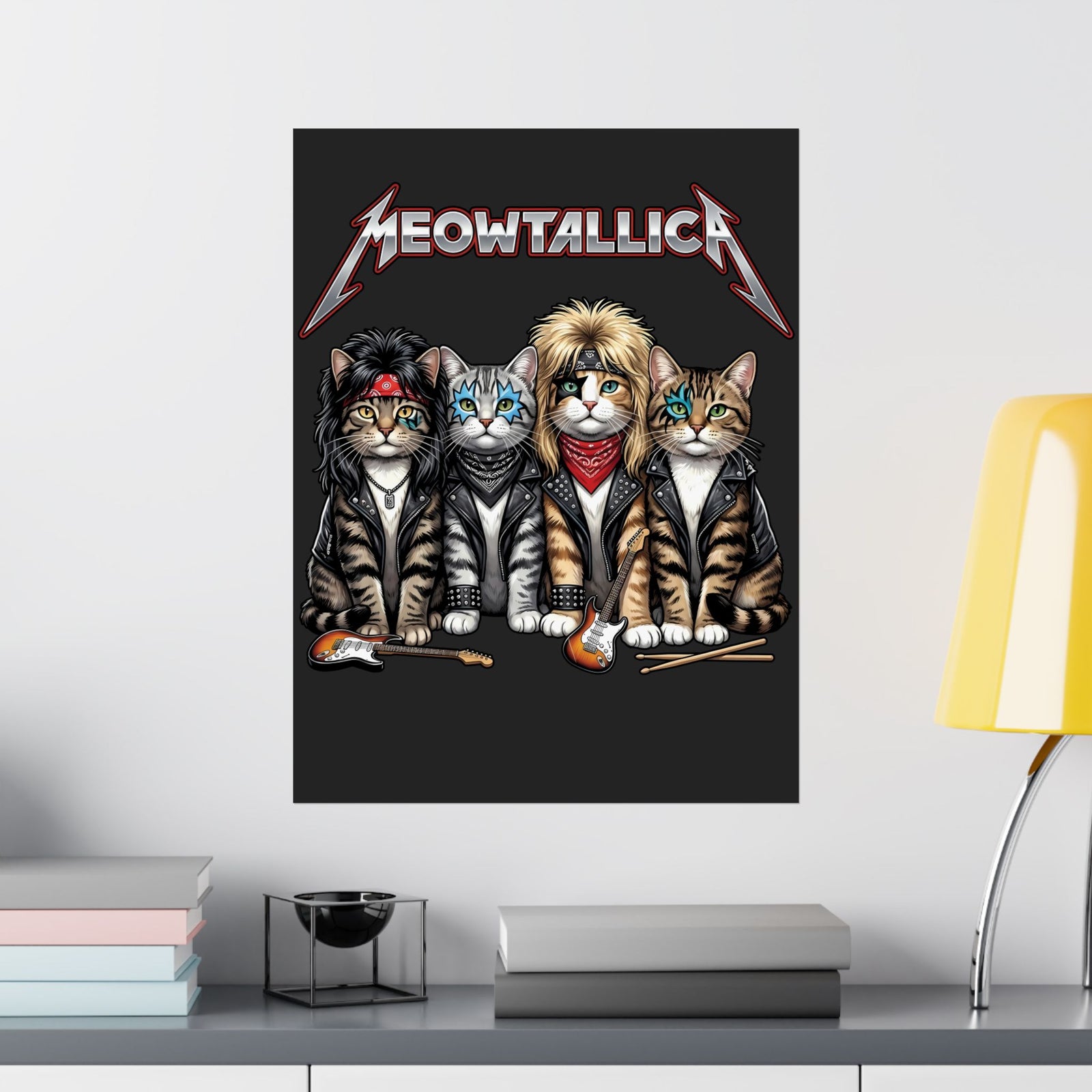 Meowtallica Heavy Metal Cat Poster