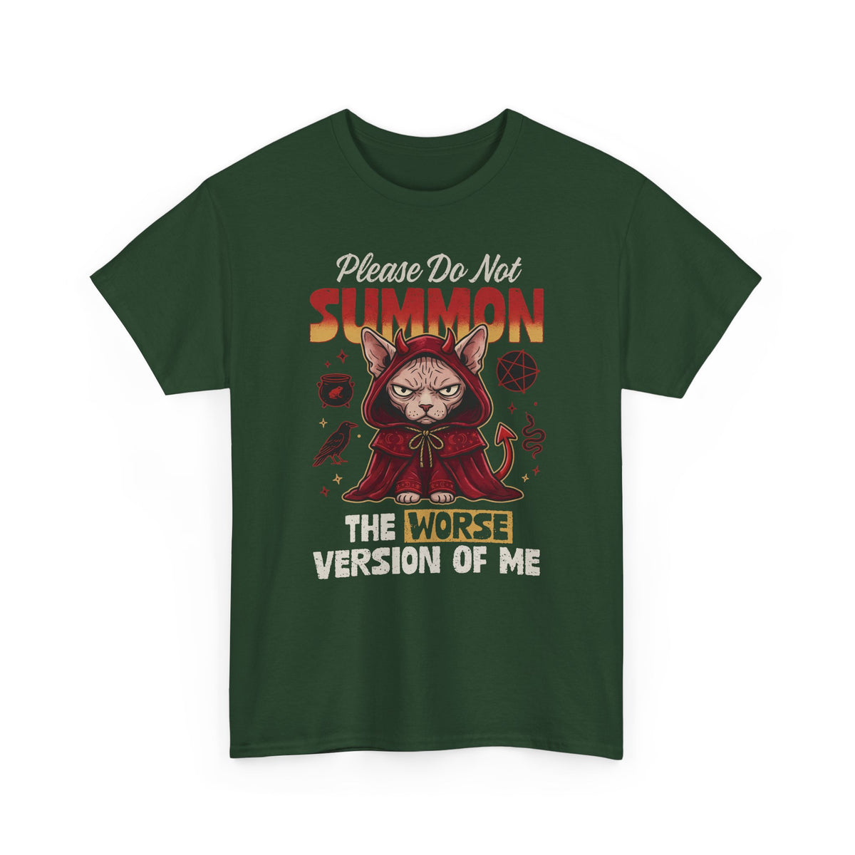 Gothic Witchy Cat T-Shirt — Witch Cat Graphic Tee