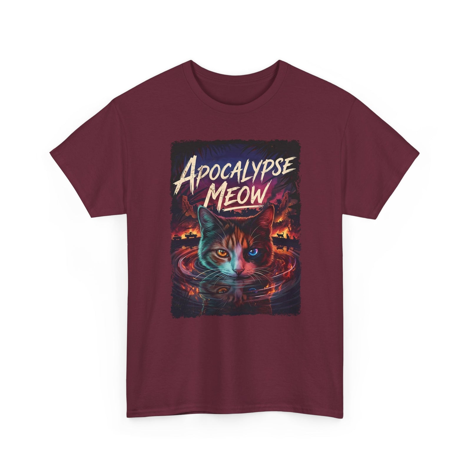 Apocalypse Meow T-Shirt — Cute Post-Apocalyptic Cat Graphic Tee