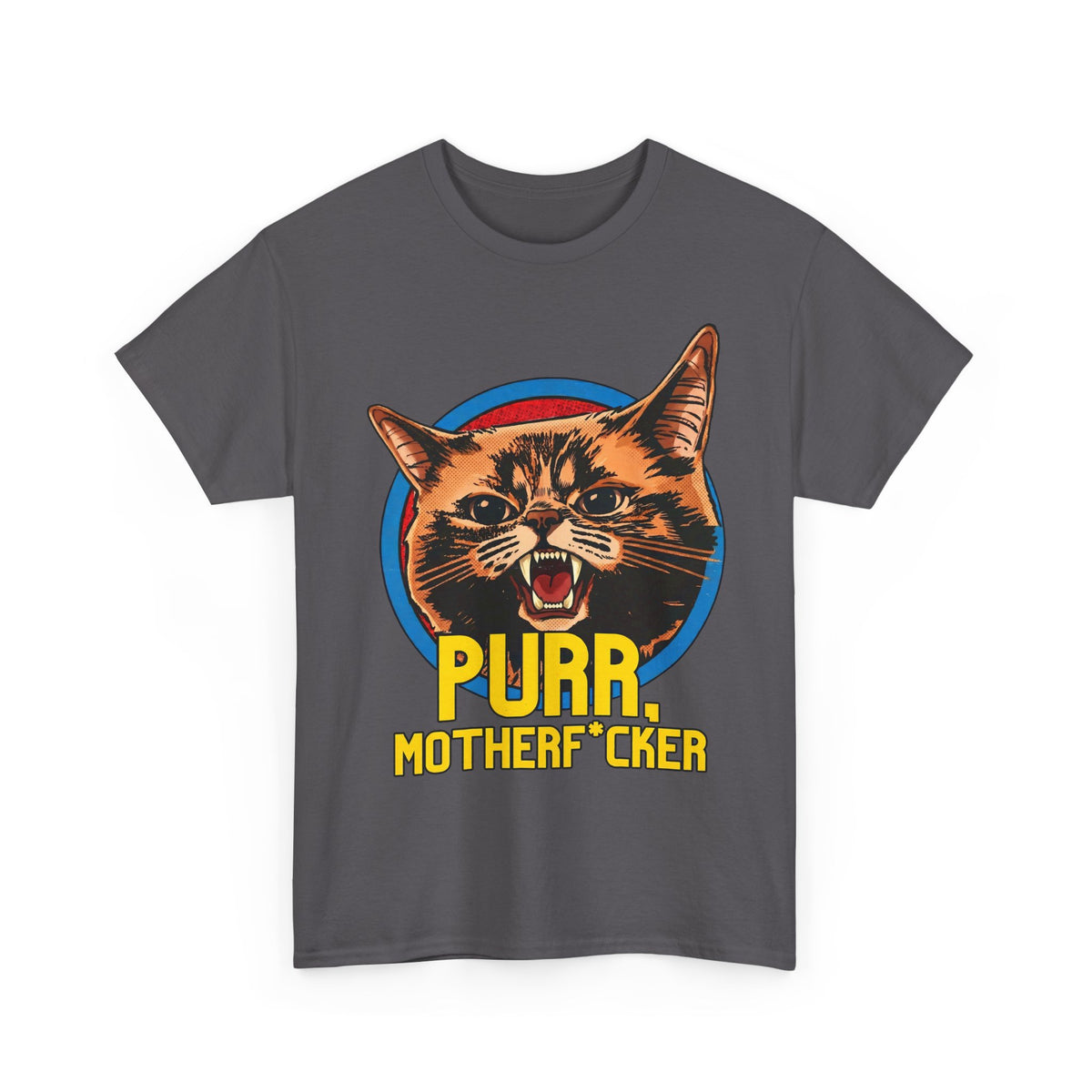 Purr Motherfvcker T-Shirt — Funny Angry Cat Graphic Tee