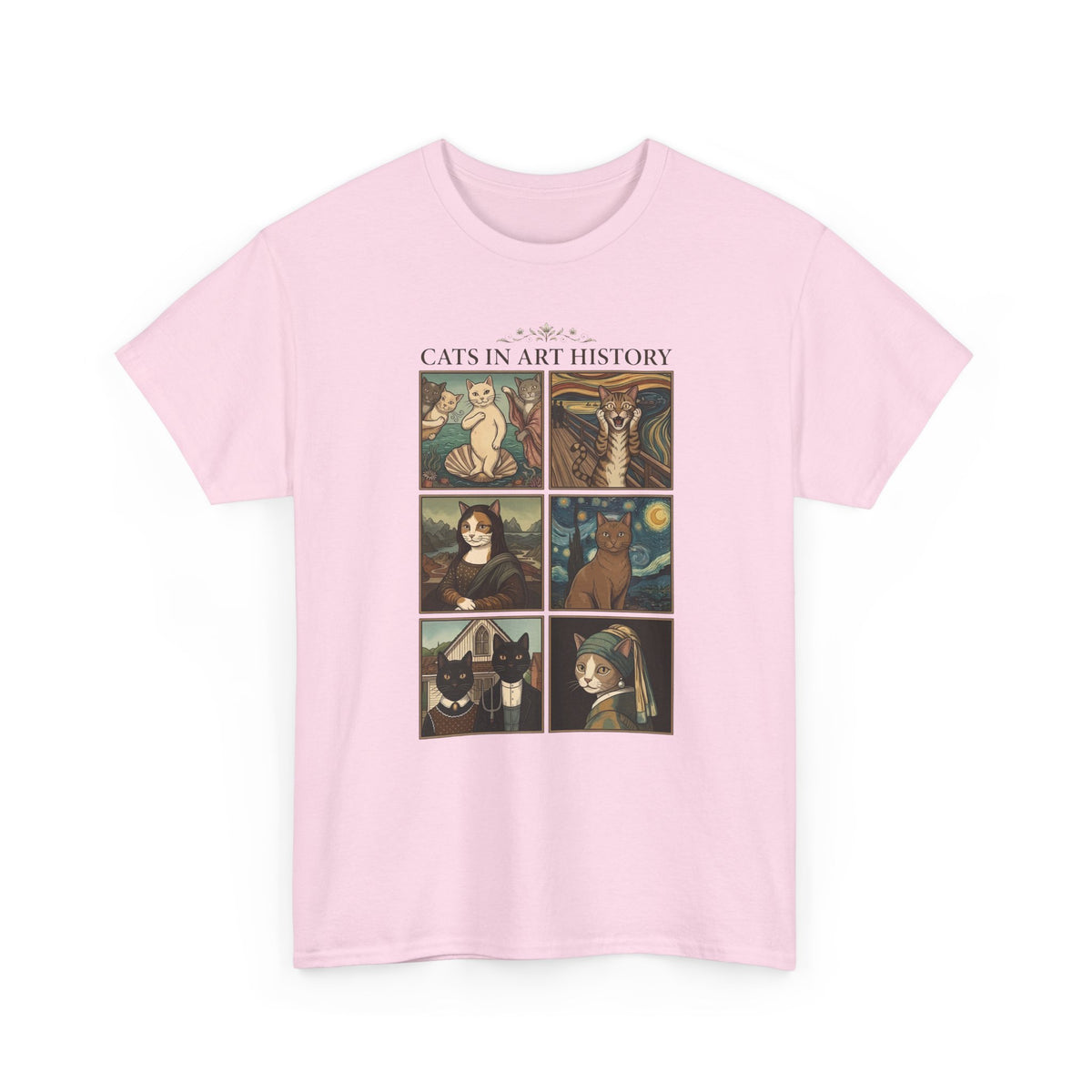 Cats in Art History T-Shirt — Vintage Art Cat Tee for Cat Lovers & Art Fans