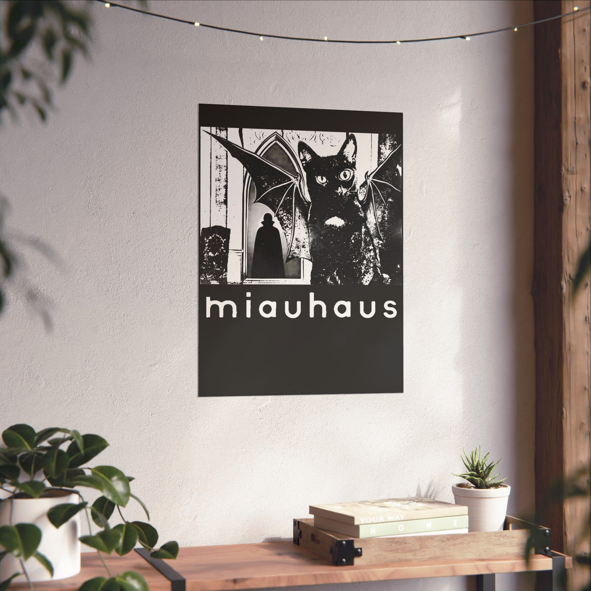 Miauhaus Black Cat Poster