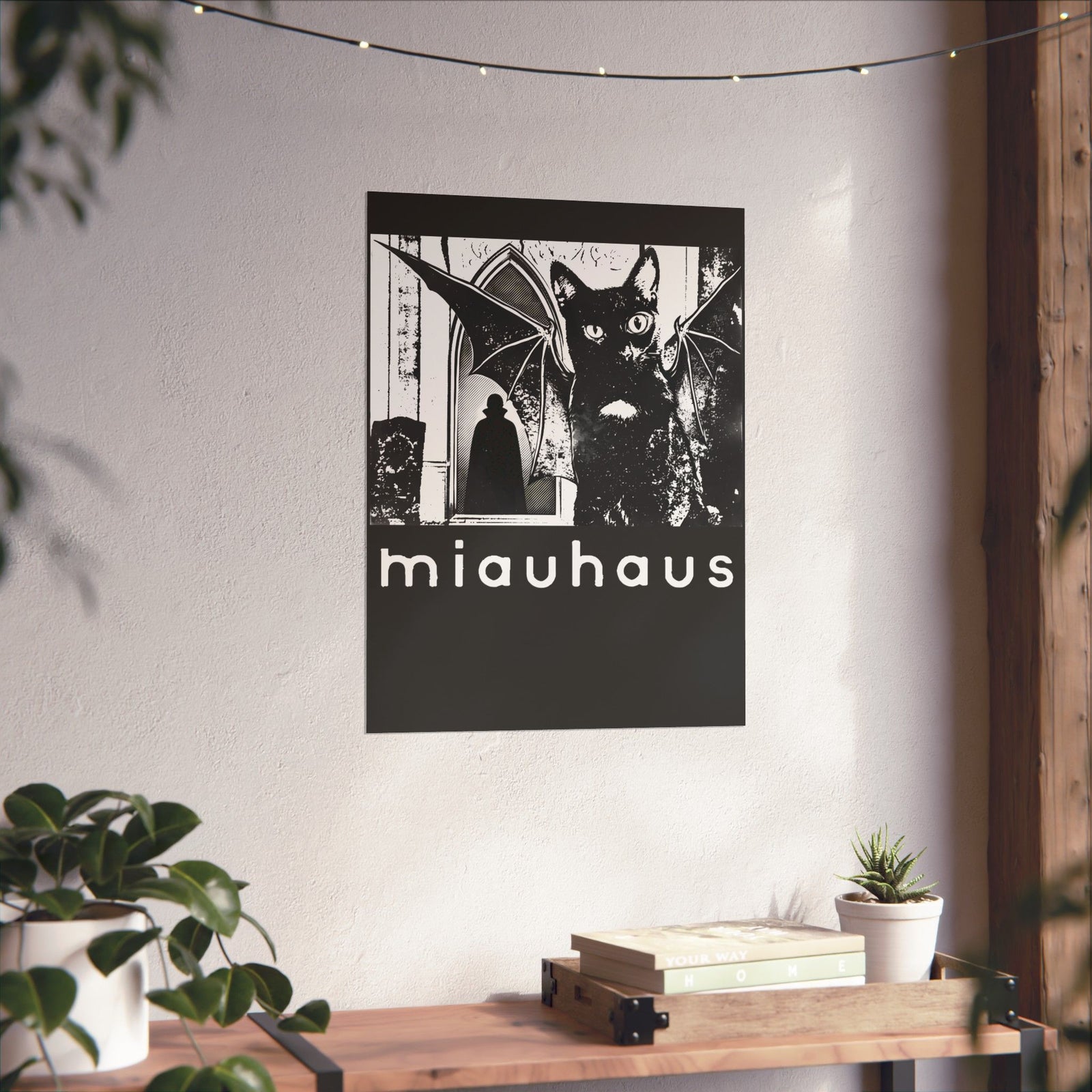 Miauhaus Black Cat Poster
