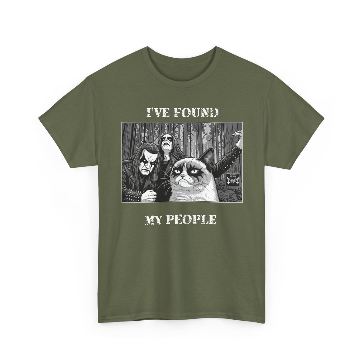 I've Found My People T-Shirt Cat Goth Humor Tee