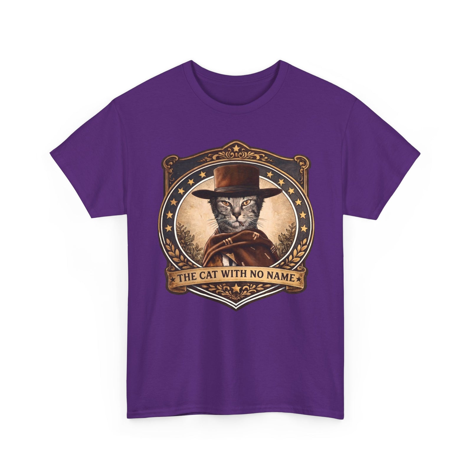 The Cat With No Name T-Shirt — Western Cowboy Cat Parody Tee