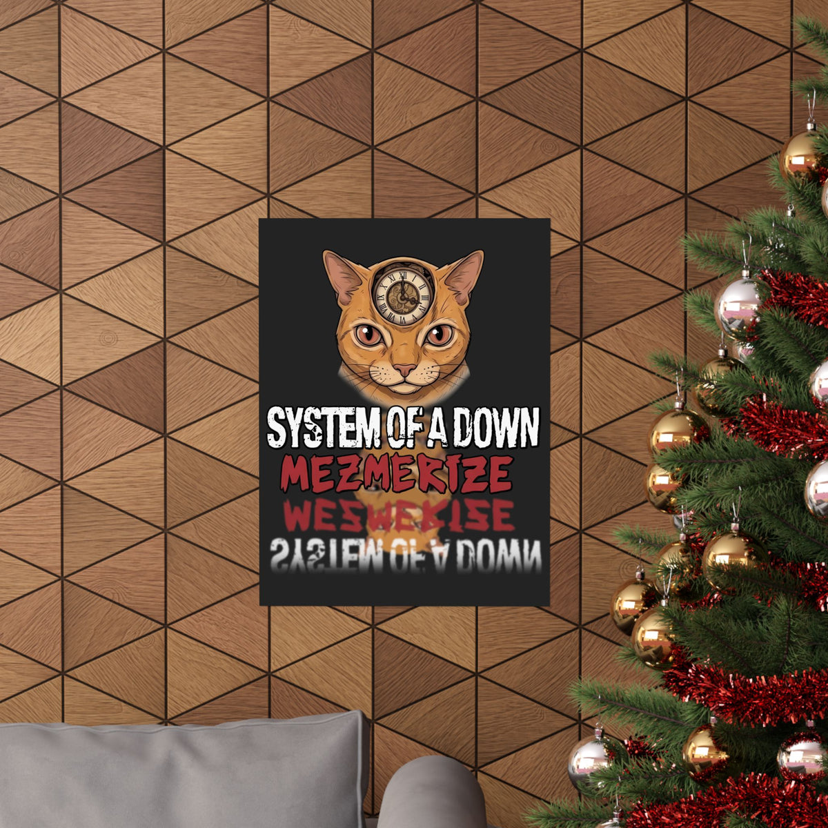 System Of A Down "Mezmerize" Cat Poster