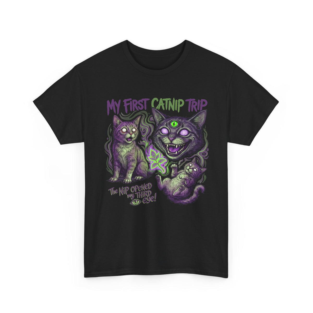 My First Catnip Trip Opened My Third Eye Shirt — Psychedelic Cat T-Shirt