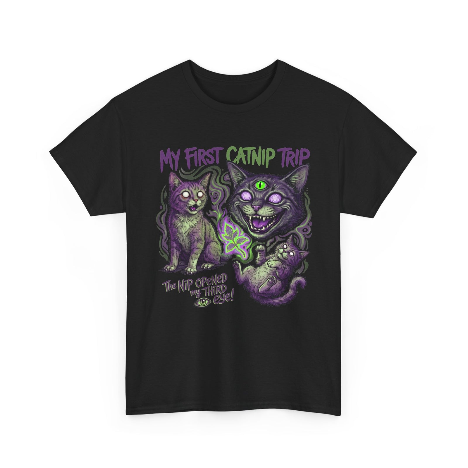 My First Catnip Trip Opened My Third Eye Shirt — Psychedelic Cat T-Shirt