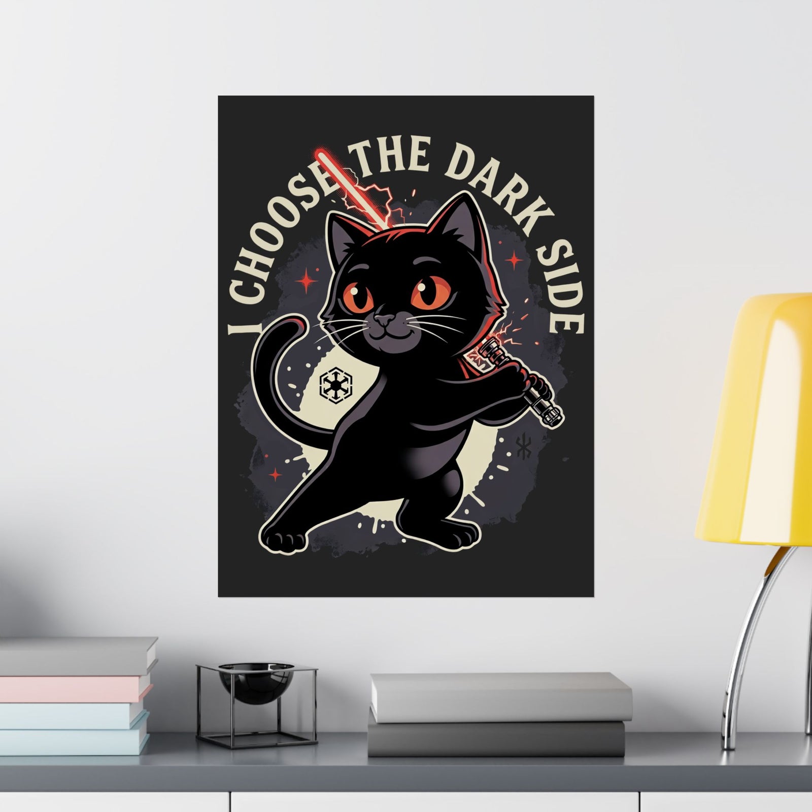 I Choose the Dark Side Black Cat Poster
