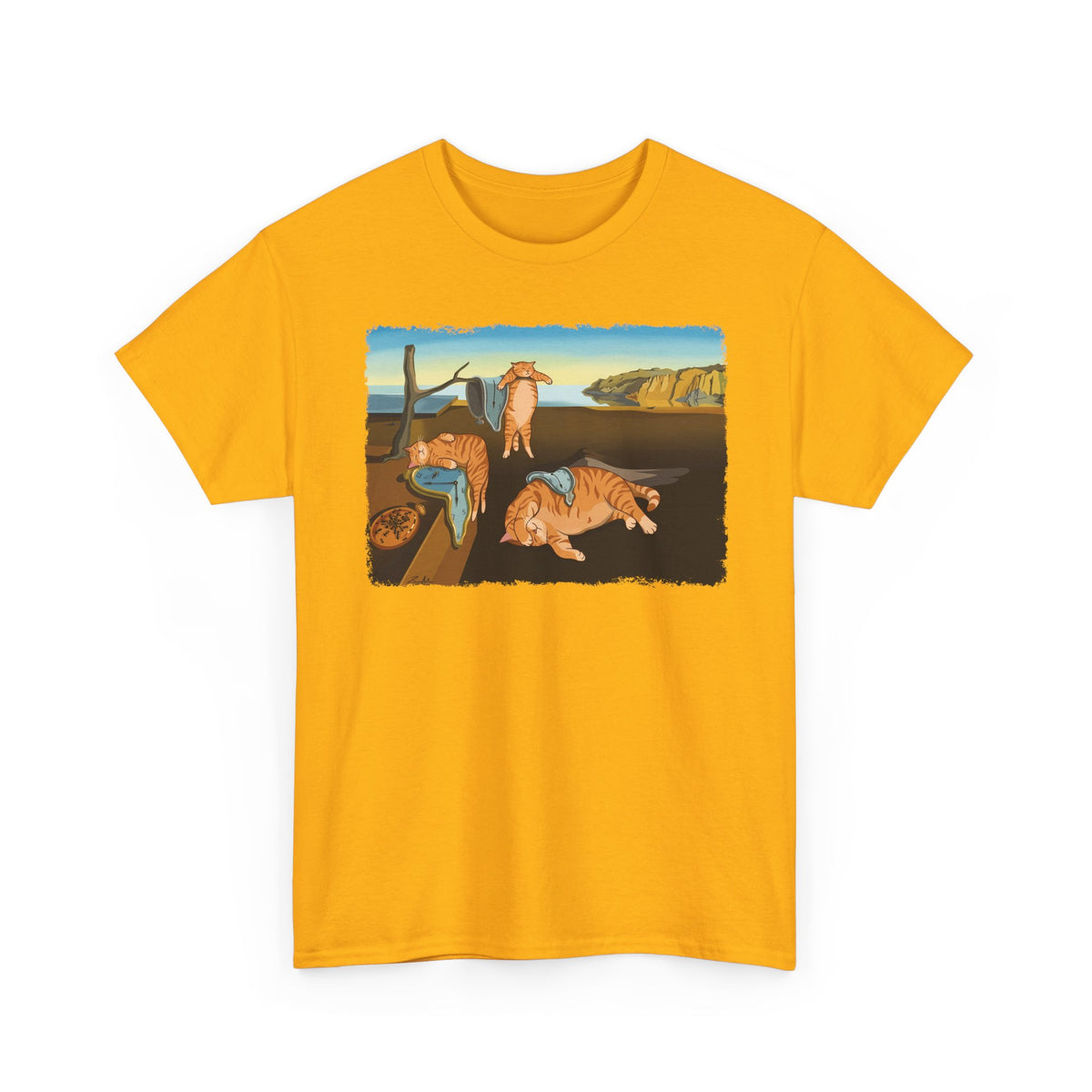 The Purrsistence of Memory T-Shirt — Surreal Cat Art Tee
