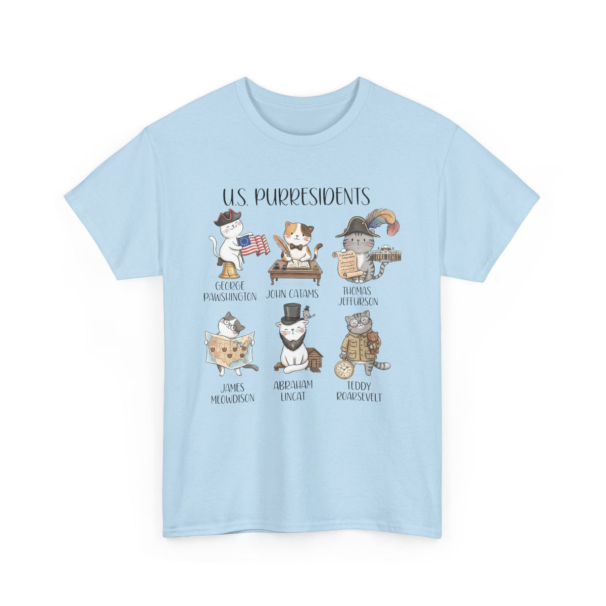 US Purresidents Funny Cat T-Shirt