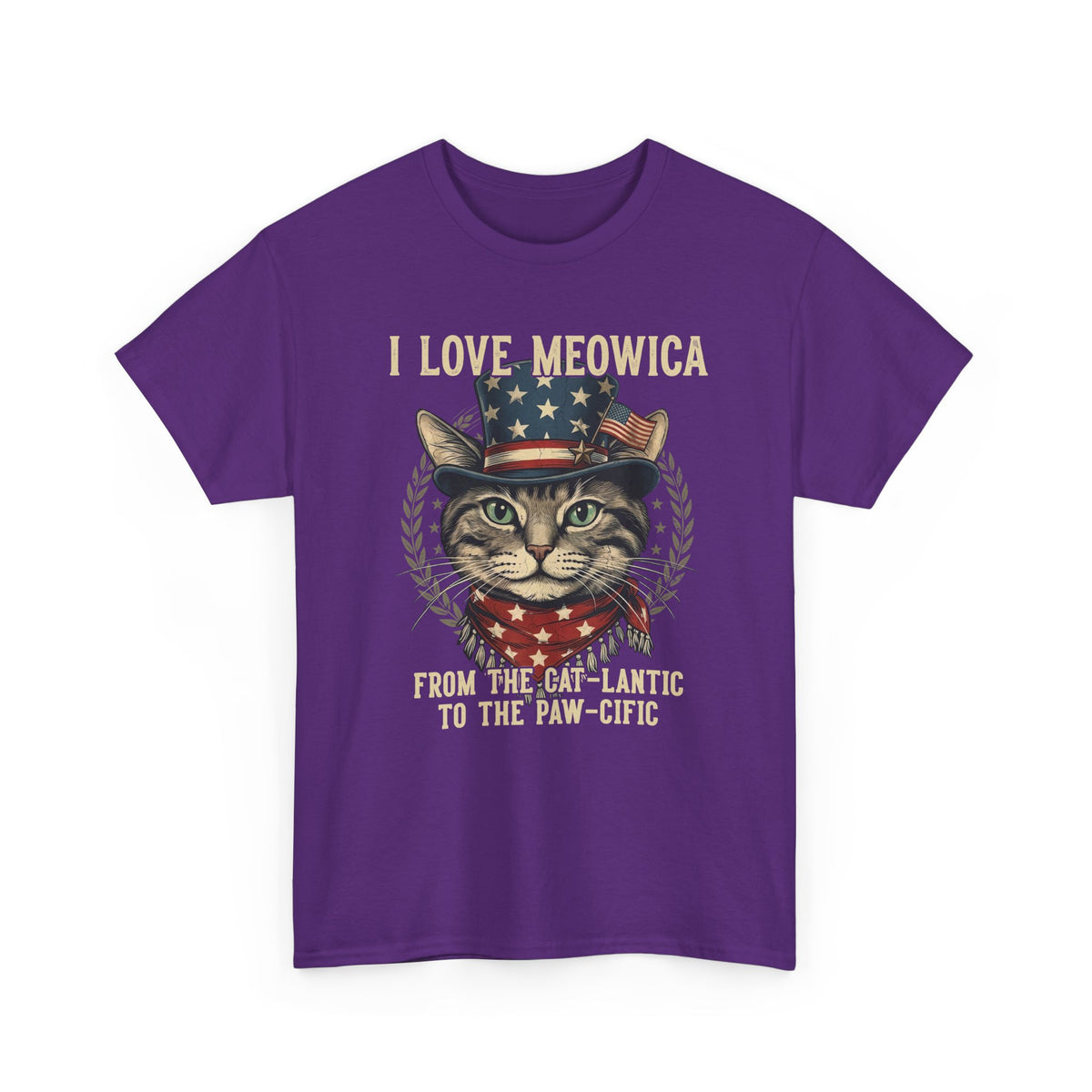I Love MEOWICA Cat T-Shirt — From the Cat-lantic to the Paw-cific
