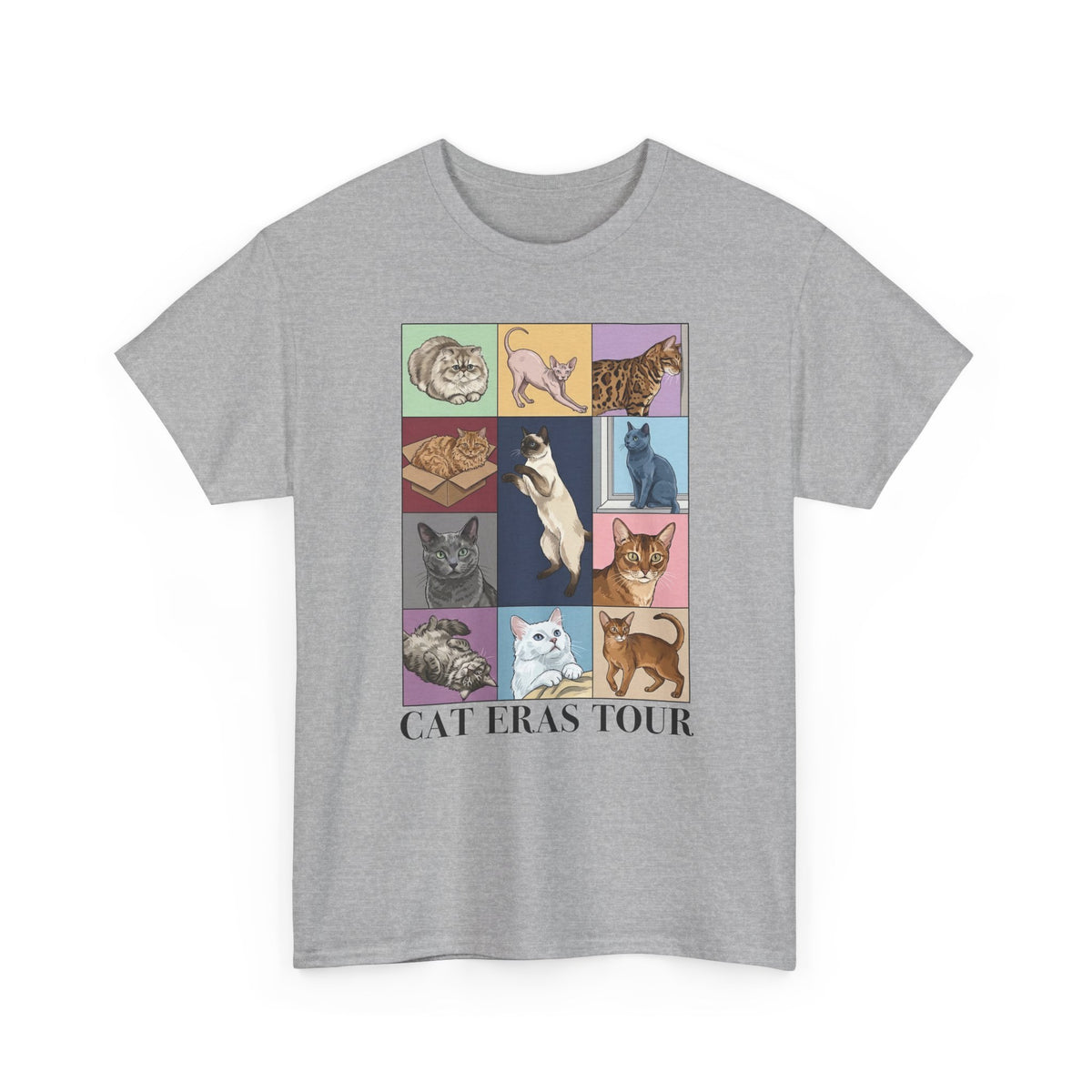 Cat Eras Tour T-Shirt — Retro Band Tee for Cat Lovers