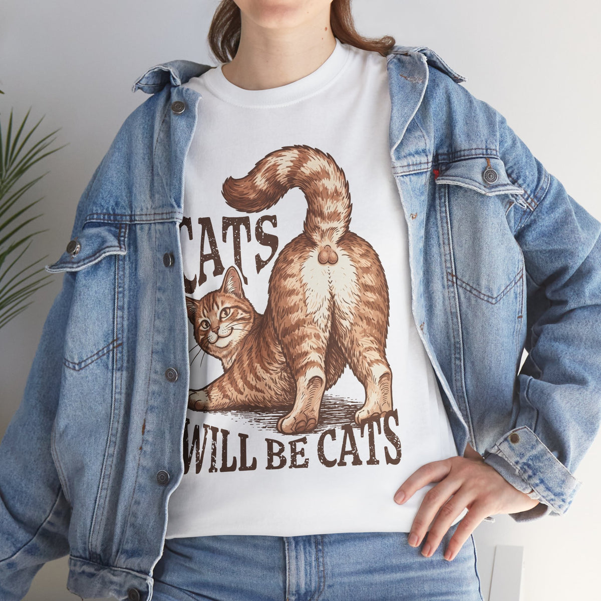 Cats Will Be Cats T-Shirt — Funny Retro Ginger Cat Tee for Cat Lovers
