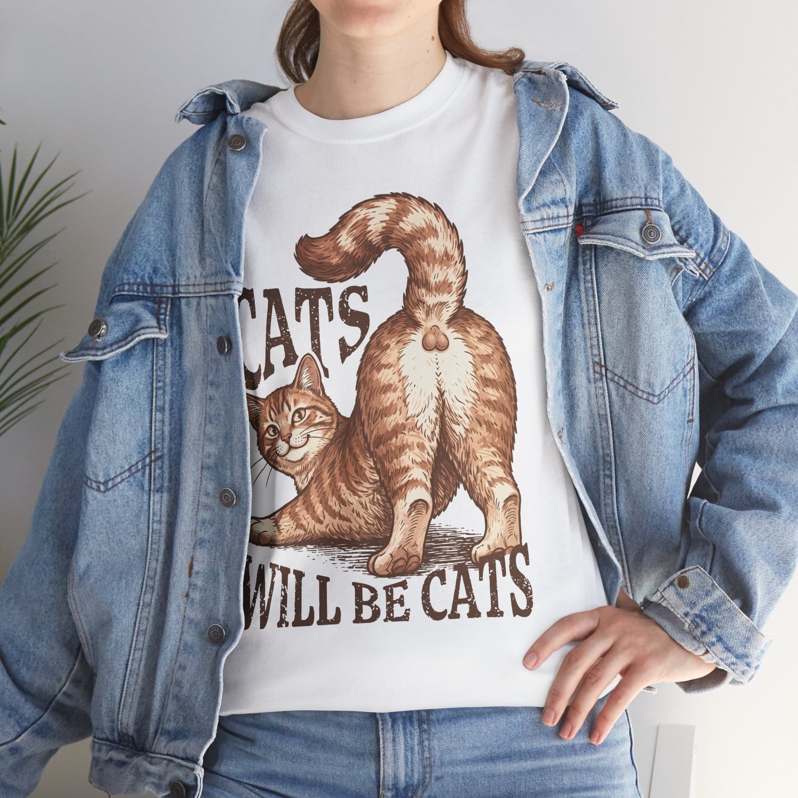 Cats Will Be Cats T-Shirt — Funny Retro Ginger Cat Tee for Cat Lovers