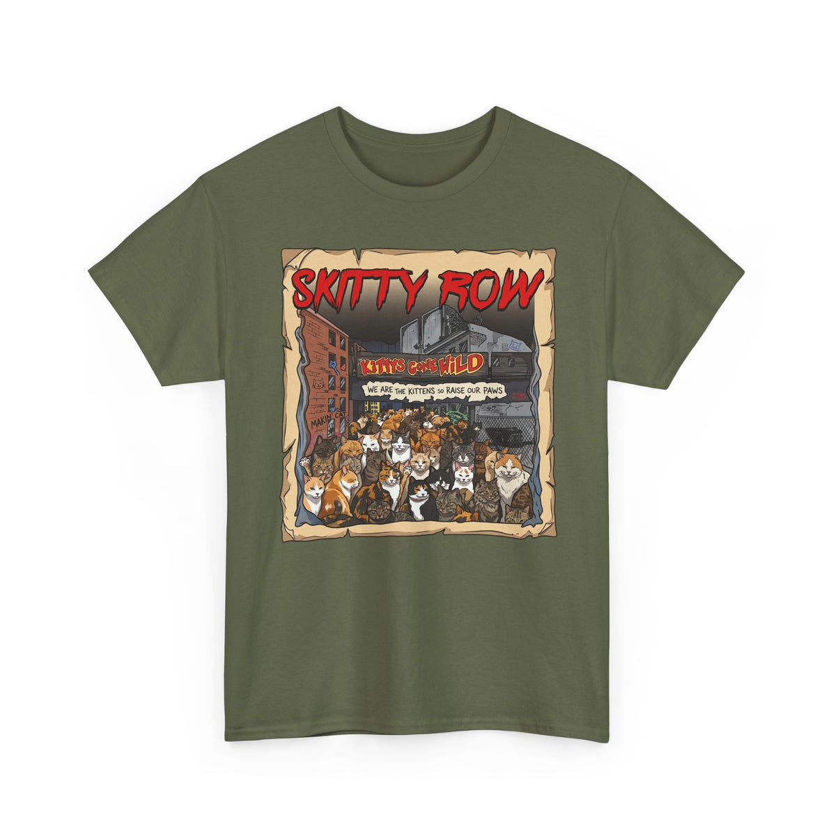 Skitty Row Cat Parody T-Shirt