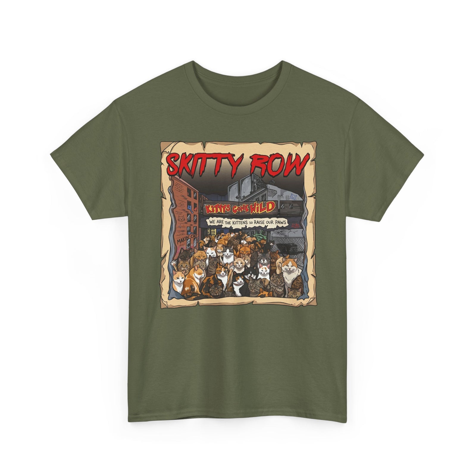 Skitty Row Cat Parody T-Shirt