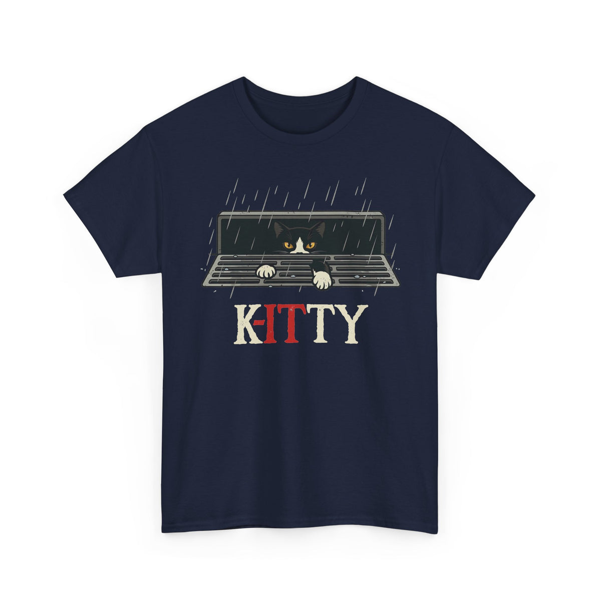 Kitty Window Tee — Cute Rainy Cat Graphic T-Shirt