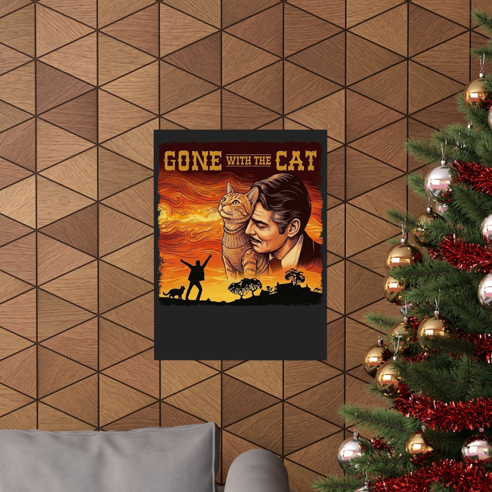 Gone with the Cat T‑Poster