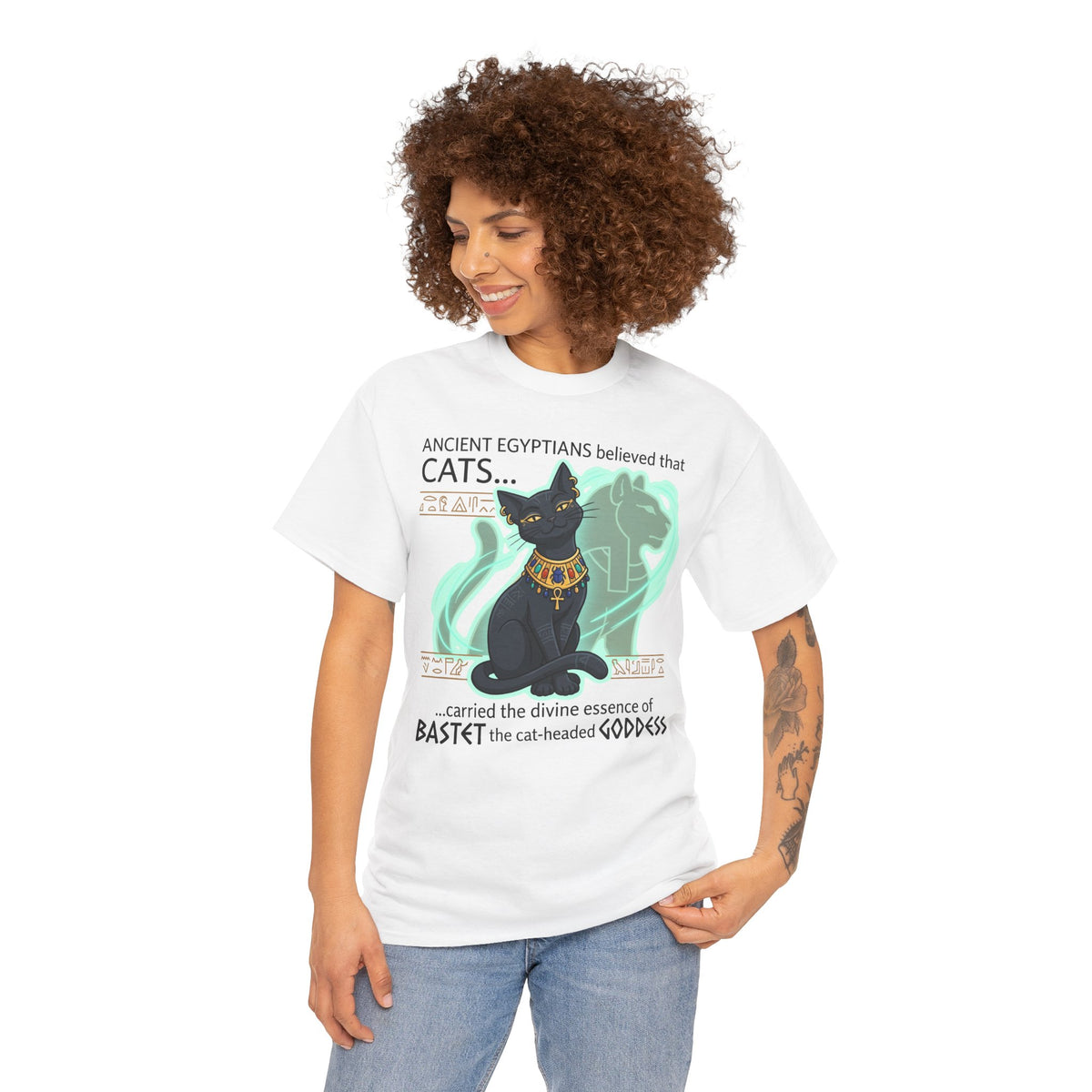Ancient Egyptian Cat Tee — "Cats... carried the divine essence of Bastet"