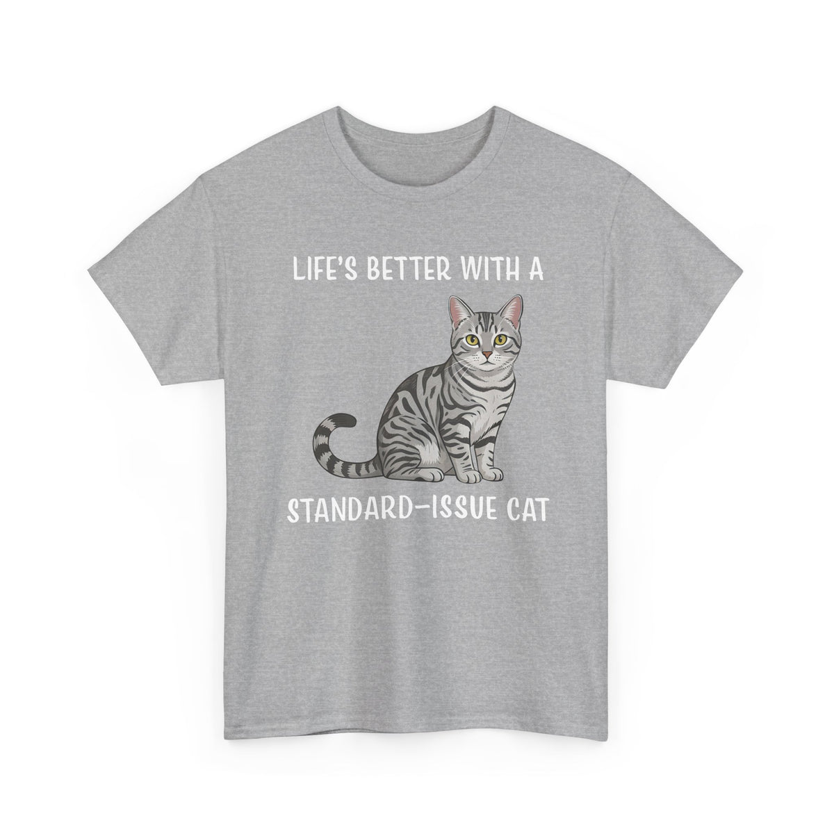 Standard Issue Cat T-Shirt Cute Graphic Cat Tee