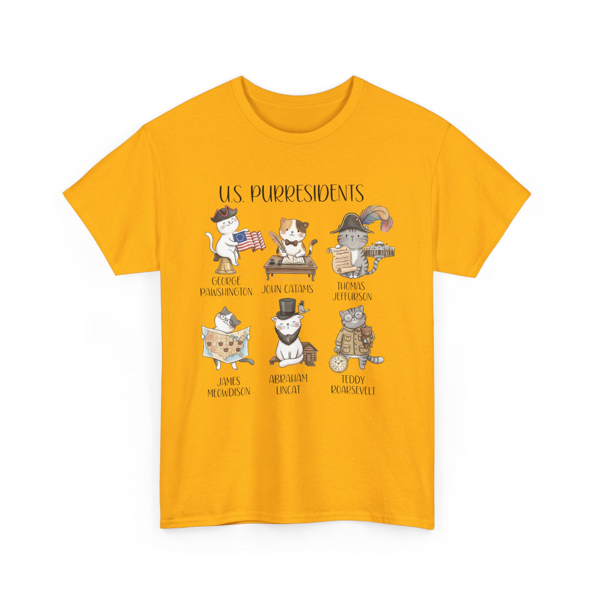 US Purresidents Funny Cat T-Shirt