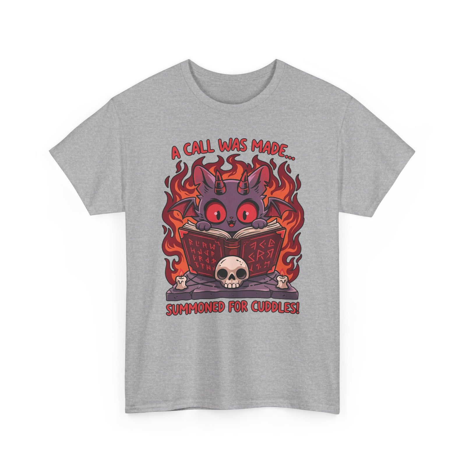 Summoned for Cuddles Cat T-Shirt — "A Call Was Made" Cute Cat Tee