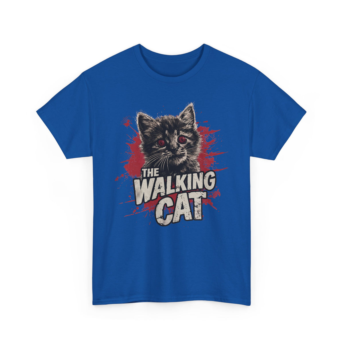 The Walking Cat T-Shirt — Funny Zombie Horror Movie Parody Tee