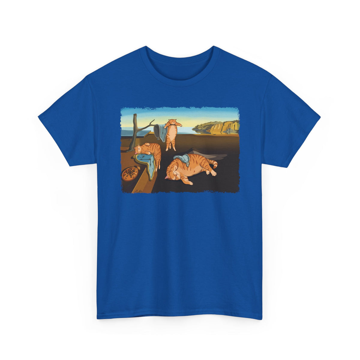 The Purrsistence of Memory T-Shirt — Surreal Cat Art Tee