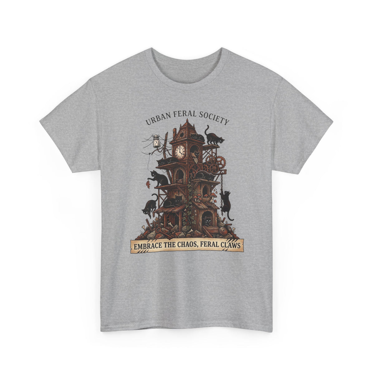 Black Cats Urban Feral Society T-Shirt
