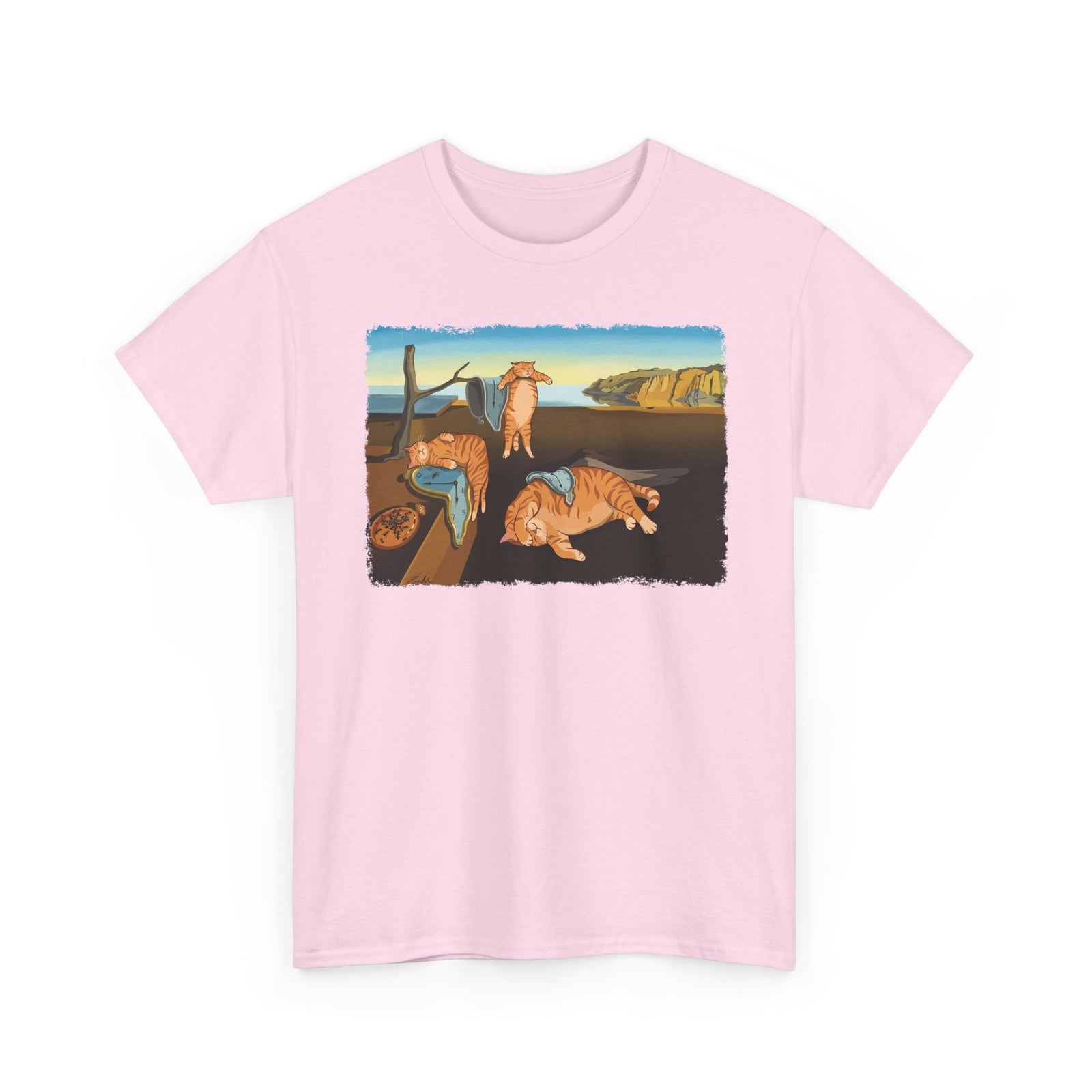 The Purrsistence of Memory T-Shirt — Surreal Cat Art Tee