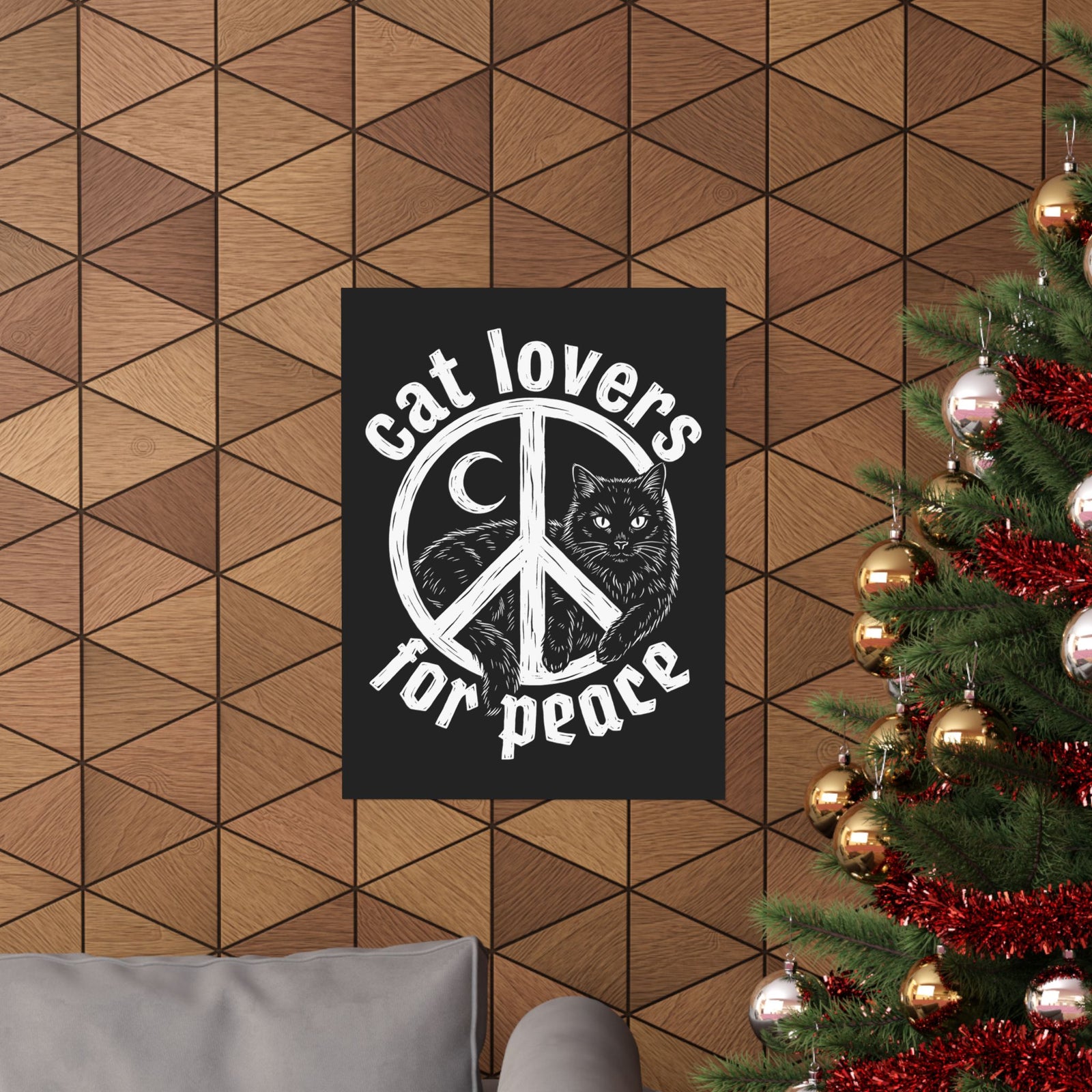 Cat Lovers For Peace Poster