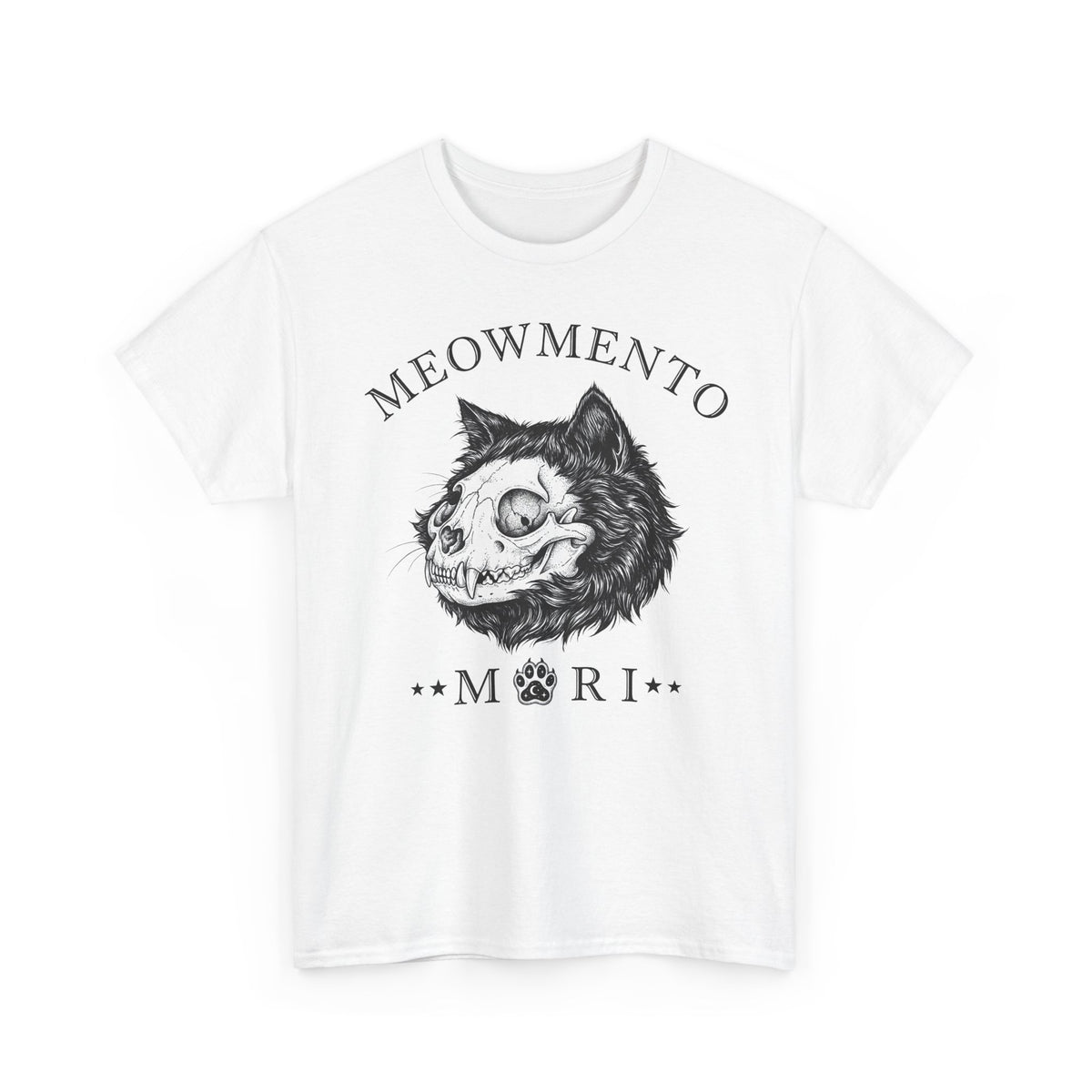 Meowmento Cat T-Shirt — Humorous Cat Memorial Tee