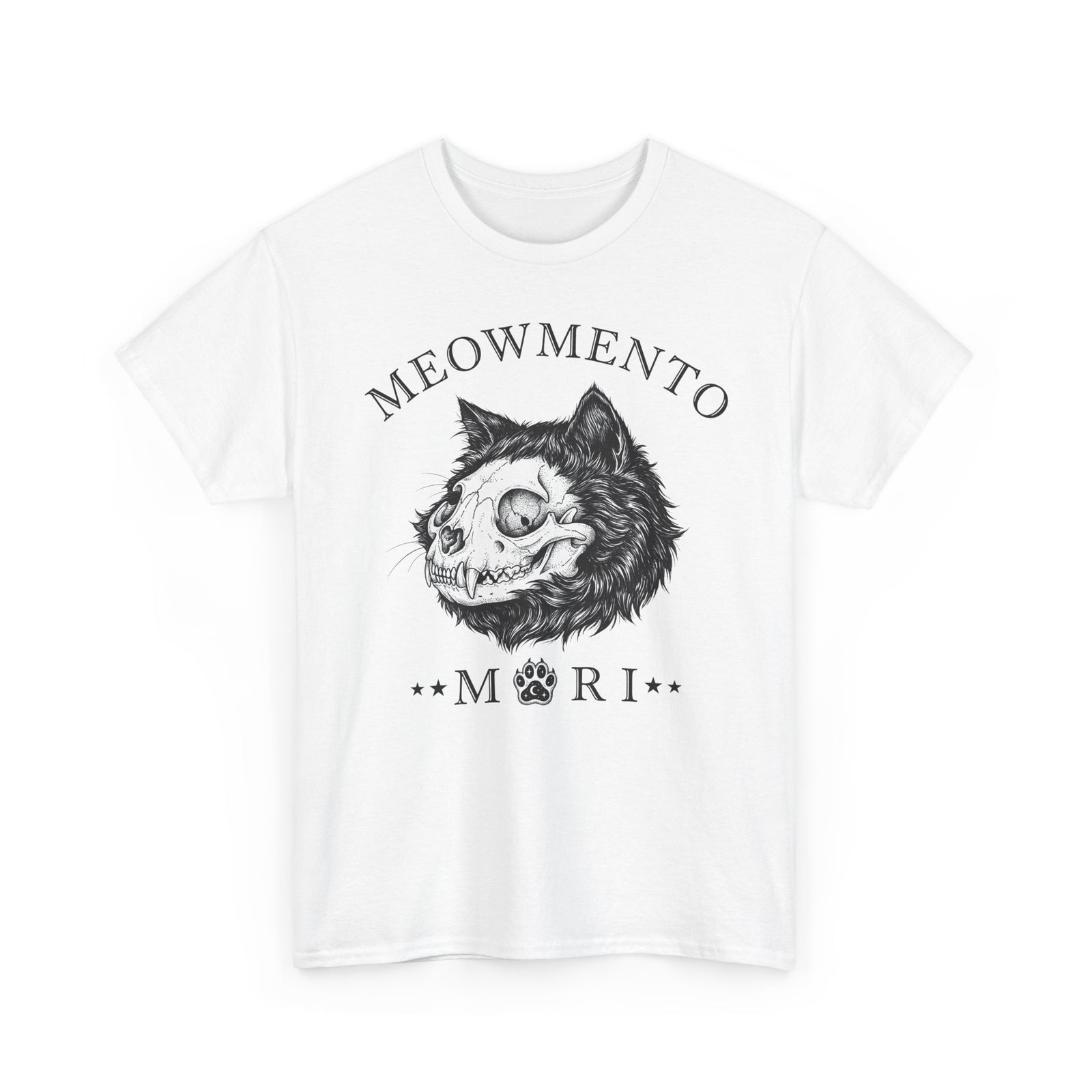Meowmento Cat T-Shirt — Humorous Cat Memorial Tee