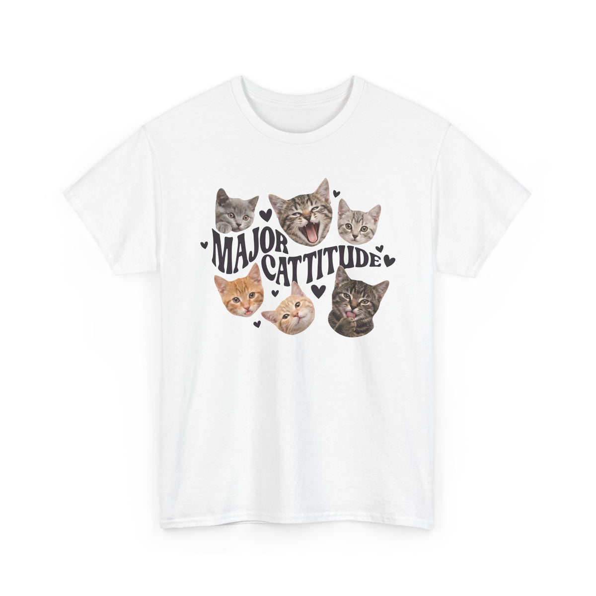 Major Cattitude T-Shirt Funny Cat Attitude Tee