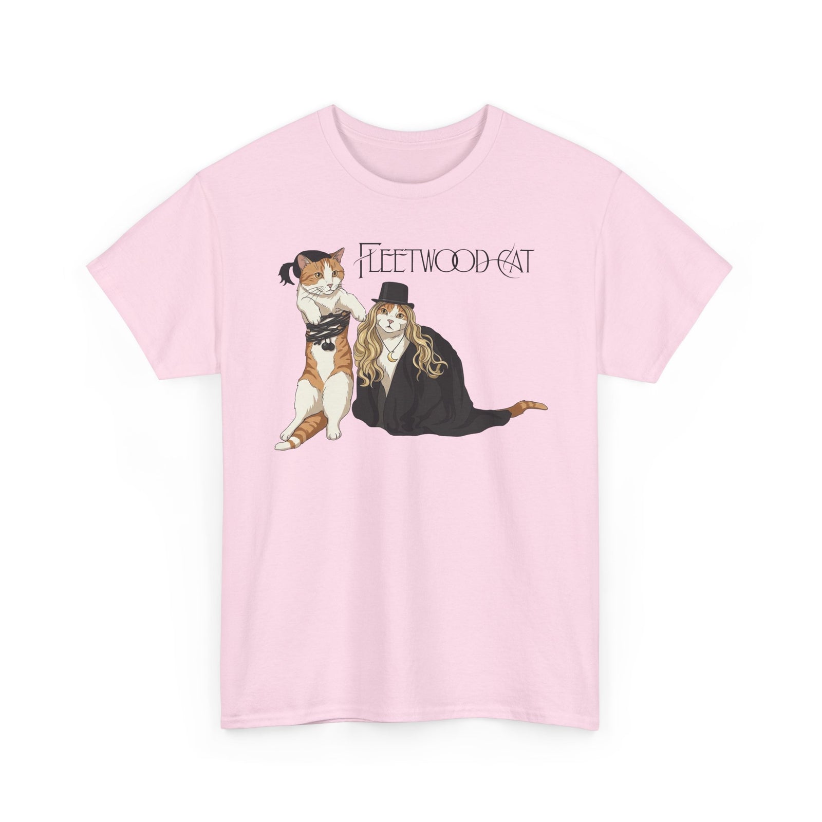 Fleetwood Cat T-Shirt – Vintage Band-Inspired Cat Graphic Tee