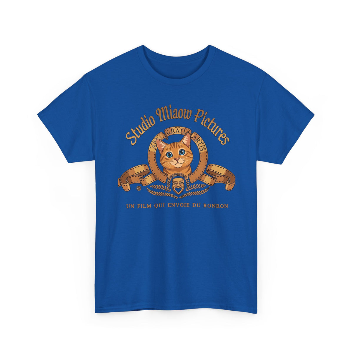Retro Movie Lion Parody Cat T-Shirt — Studio Miaow Pictures