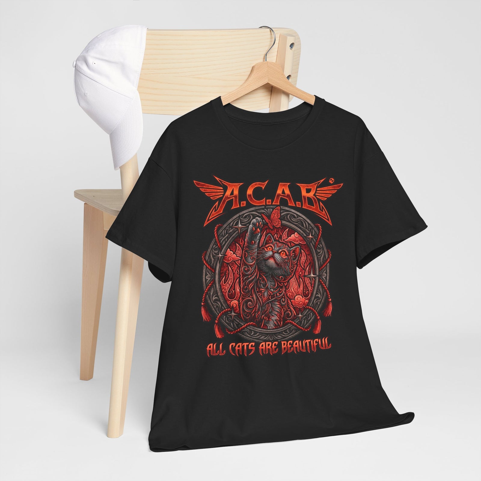 ACAB All Cats Are Beautiful T-Shirt — Heavy Metal Punk Feline Graphic Tee