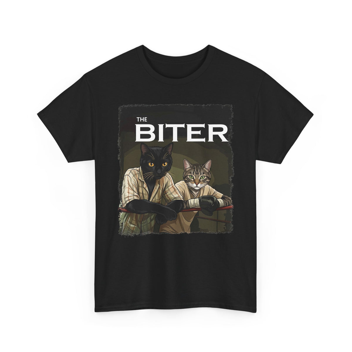 The Biter Cat T-Shirt — Retro Boxing Cats Graphic Tee