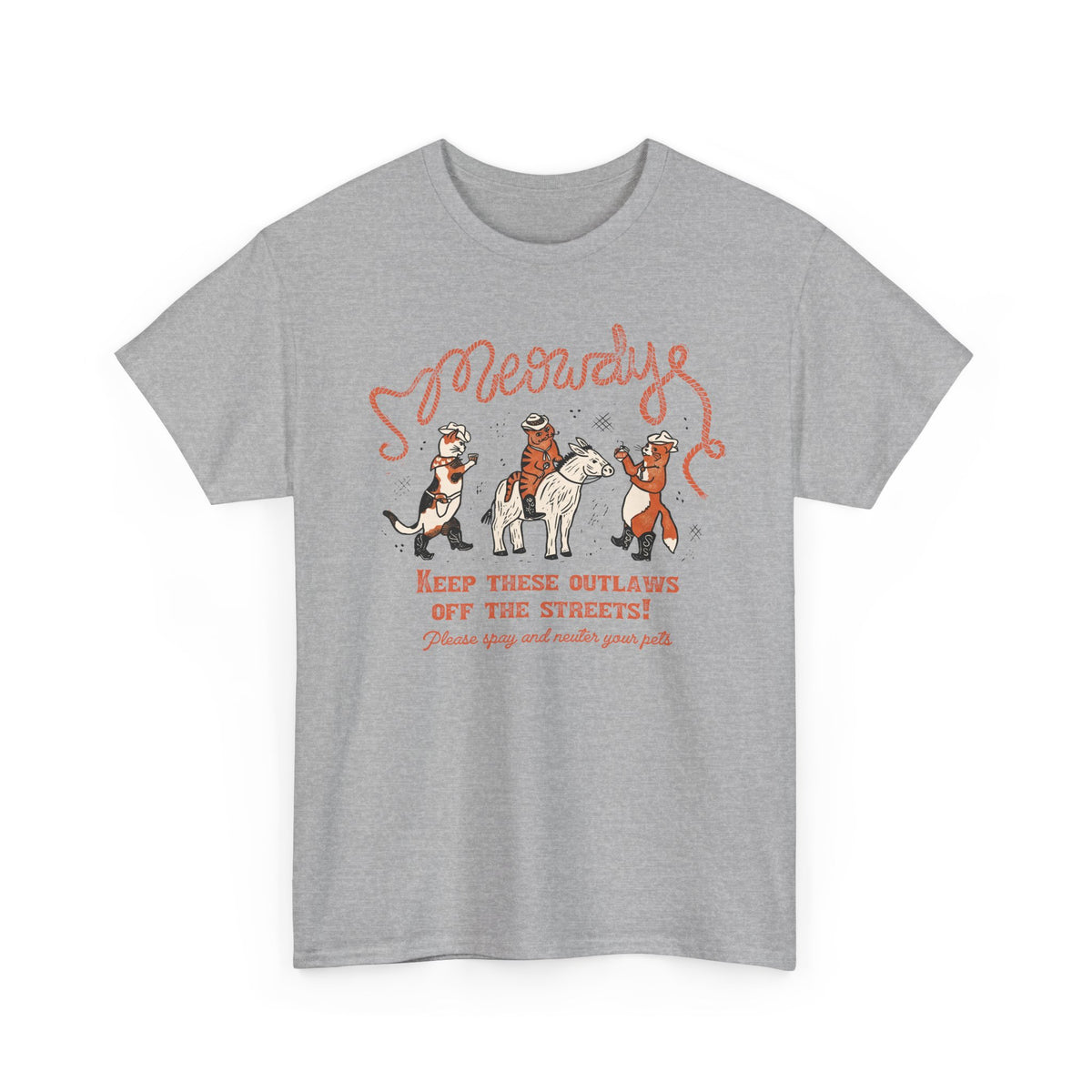 Meowdy Cat T-Shirt — Funny Cowgirl Cat Tee