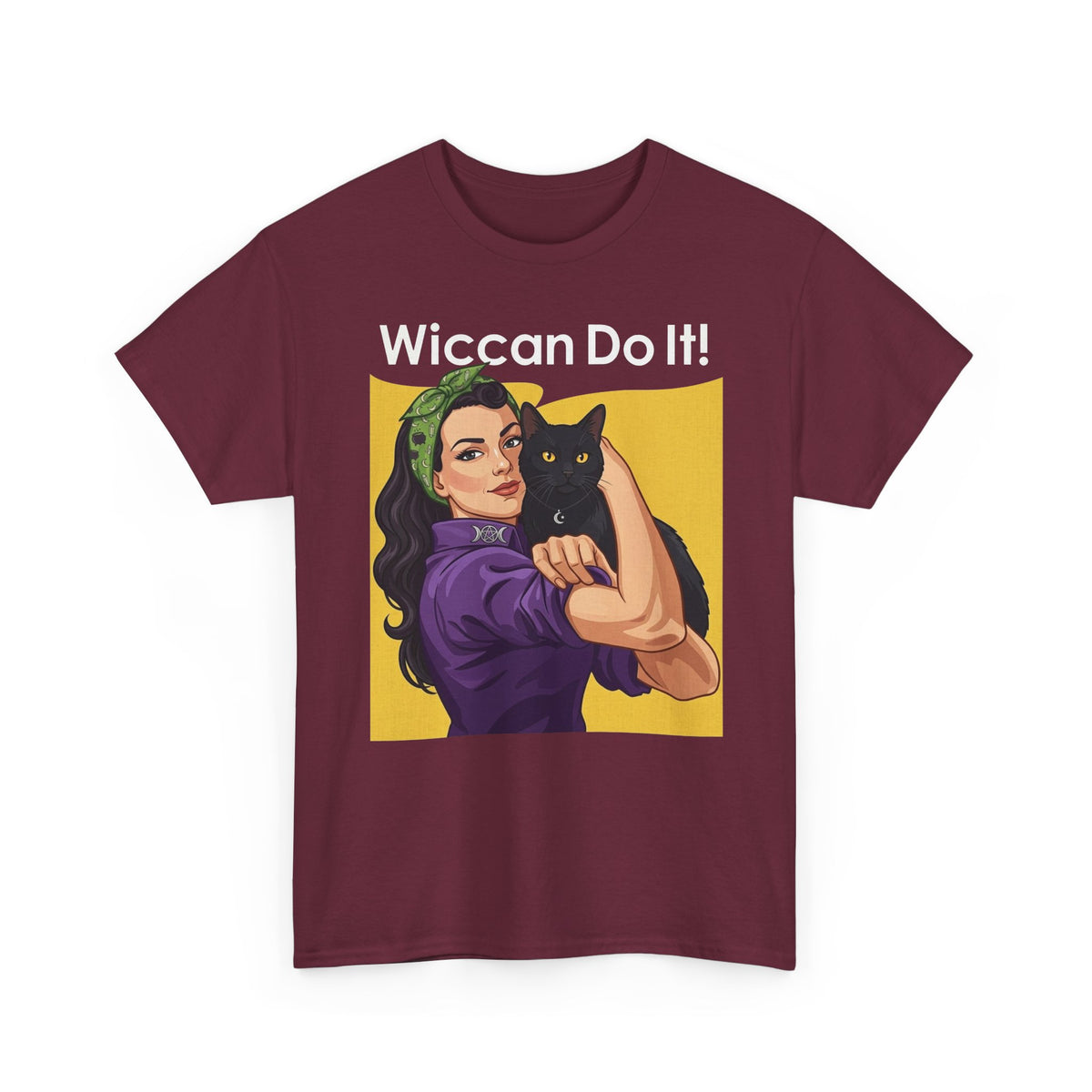 Black Cat "Wiccan Do It" T-Shirt — Witchy Wicca Magic Tee